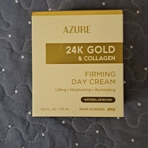 Azure 24K Gold & Collagen firming day cream 1.69 new